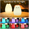 Cat Lamp, Gifts for 3 4 5 Year Old Girls,Graduation Gifts for Teen Girls,Kids Night Light for Bedroom,Kawaii Kitty Baby Nursery Lamp with Remote Control.