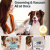 7 in 1 Dog Grooming Kit, Low Noise Pet Grooming Vacuum with 1.5 L Dust Cup, Dog Vacuum for Shedding Grooming, with 7 Professional Grooming Tools for Dogs Cats Pet Hair &amp; Home Car Cleaning