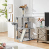 63.5In Multi-Level Cat Tree Tower Condo with Scratching Posts, Platform &amp; Hammock, Cat Activity Center Play Furniture for Kittens, Cats, and Pets