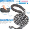 2/4/5/6 FT Dog Leash with Comfortable Padded Handle and Highly Reflective Threads for Small Medium and Large Dogs (5FT-1/2&#39;&#39;, Black)
