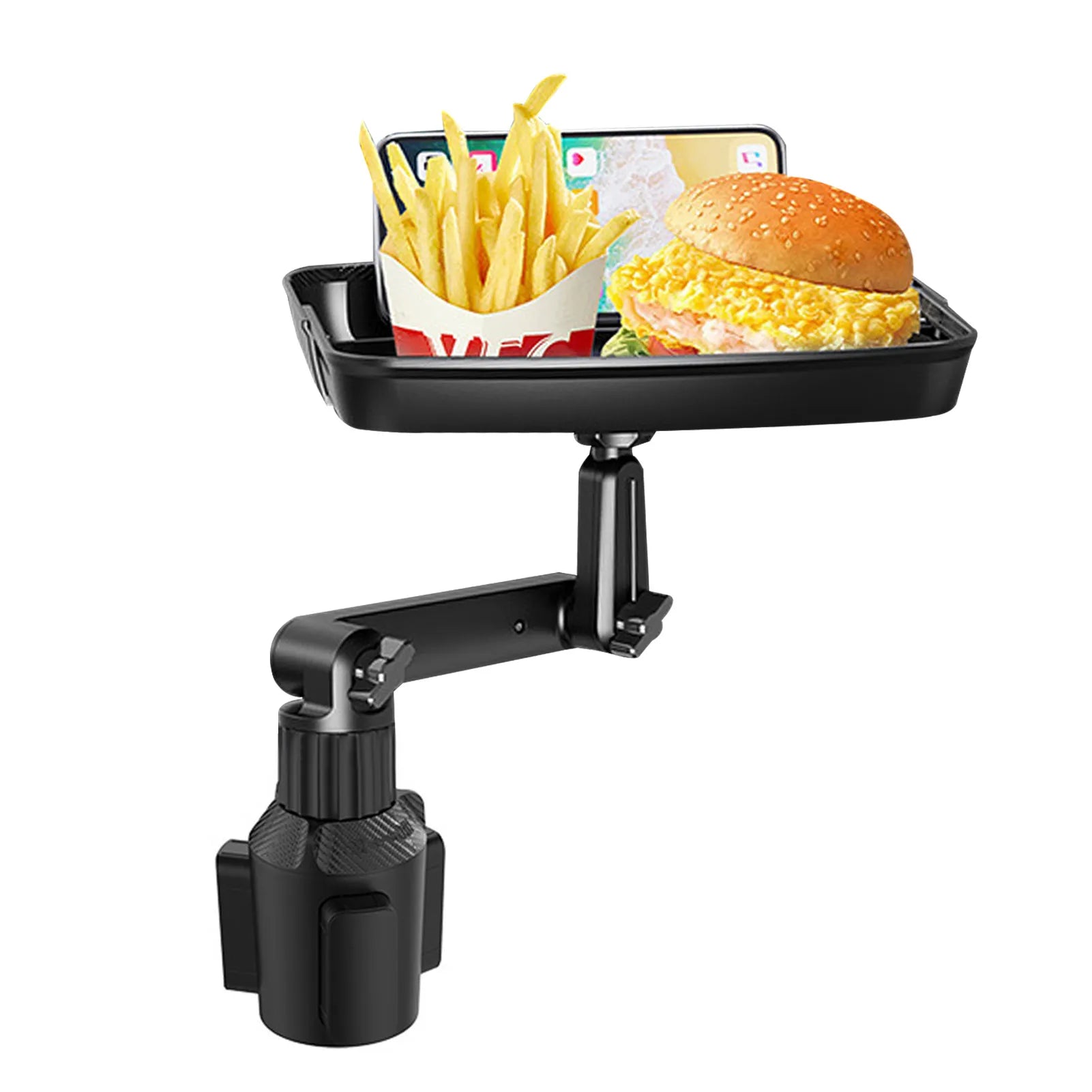Cup Holder Tray for Car Car Tray Table Passenger Seats 360 Adjustable Stretchable Non-Slip Car Tray for Eating Portable Car