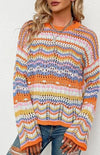 70s Knitted Multicolor Cardigan