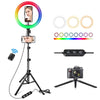 13&quot; LED RGB Selfie Ring Light W/ Mini &amp; Extendable Tripod Stand &amp; Phone Holder 10 Brightness Level 26 Light Modes Dimmable Ringlight for Beauty Makeup Live Streaming Youtube Video Photography Shooting