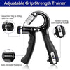 5-60Kg Adjustable Hand Grip Strengthener Hand Grip Trainer with Counter Wrist Forearm and Hand Exerciser for Muscle Building