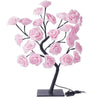 24 LED Rose Tree Lights USB Plug Table Lamp Fairy Flower Night Light for Home Party Christmas Wedding Bedroom Decoration Gift